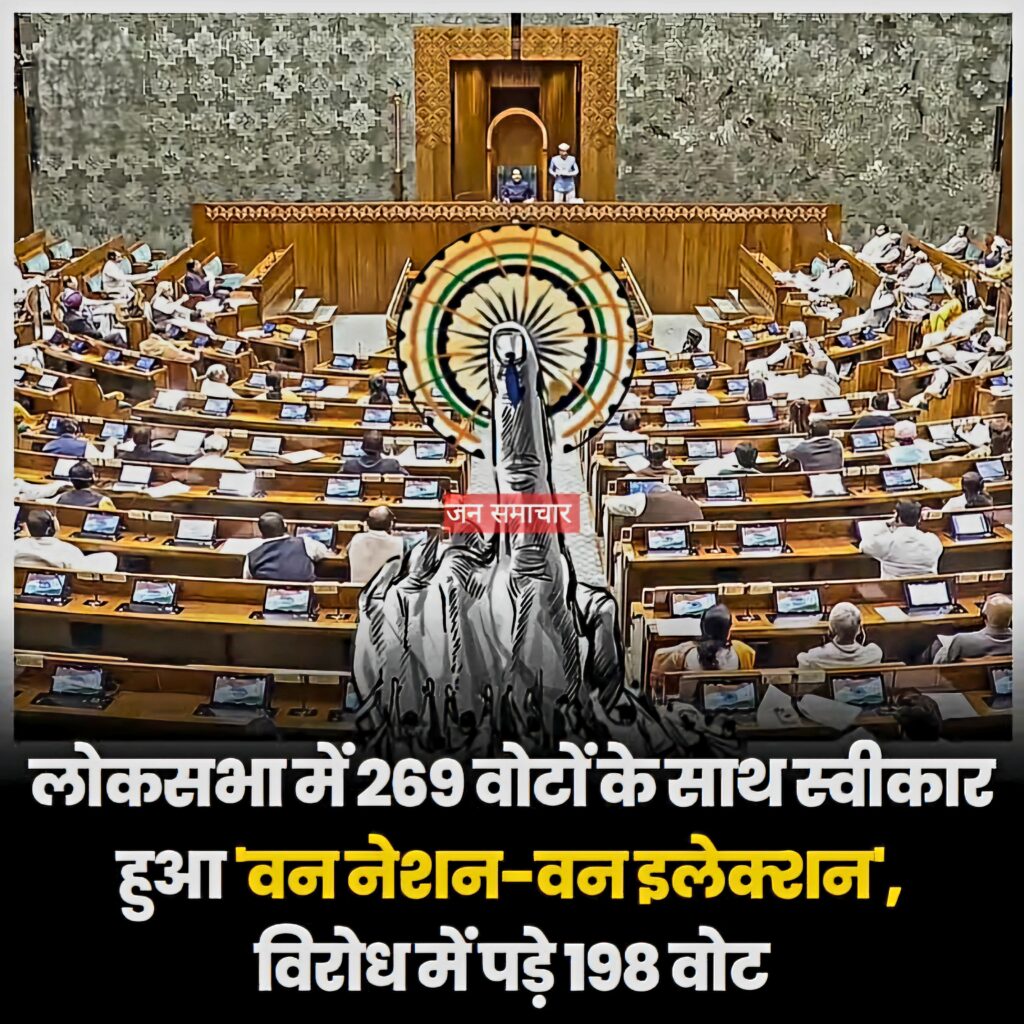 One Nation One Election Bill Passed in Lok Sabha